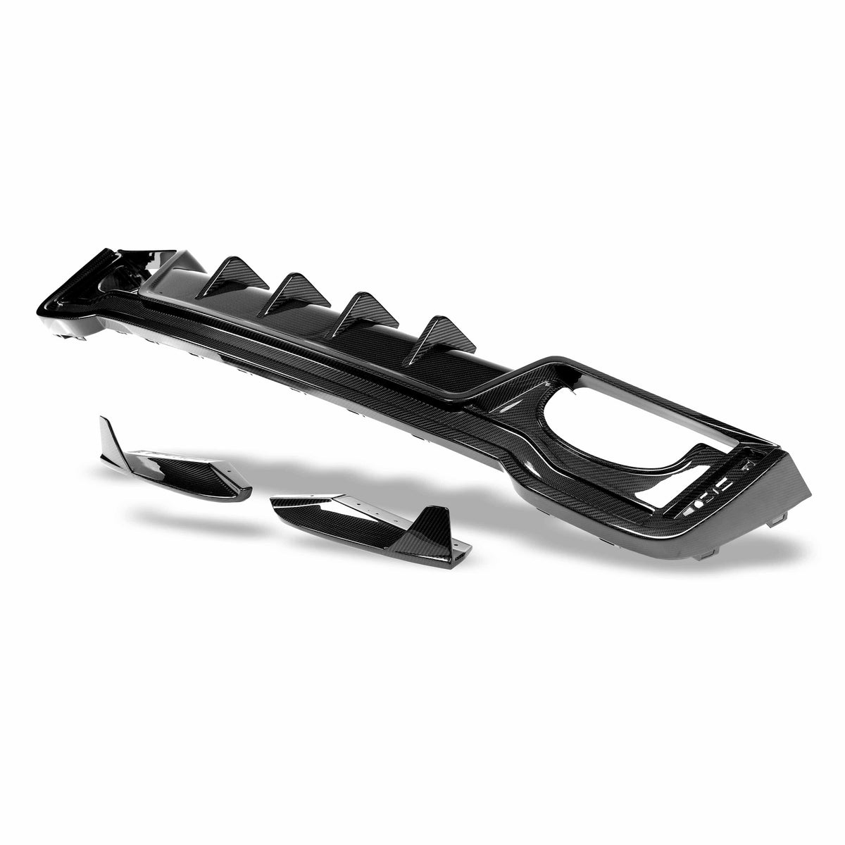Revozport Diffuser Audi RS6 C8 Carbon Fiber Rear Diffuser