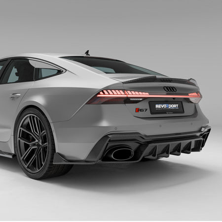 Revozport Diffuser Audi RS7 C8 Carbon Fiber Rear Diffuser