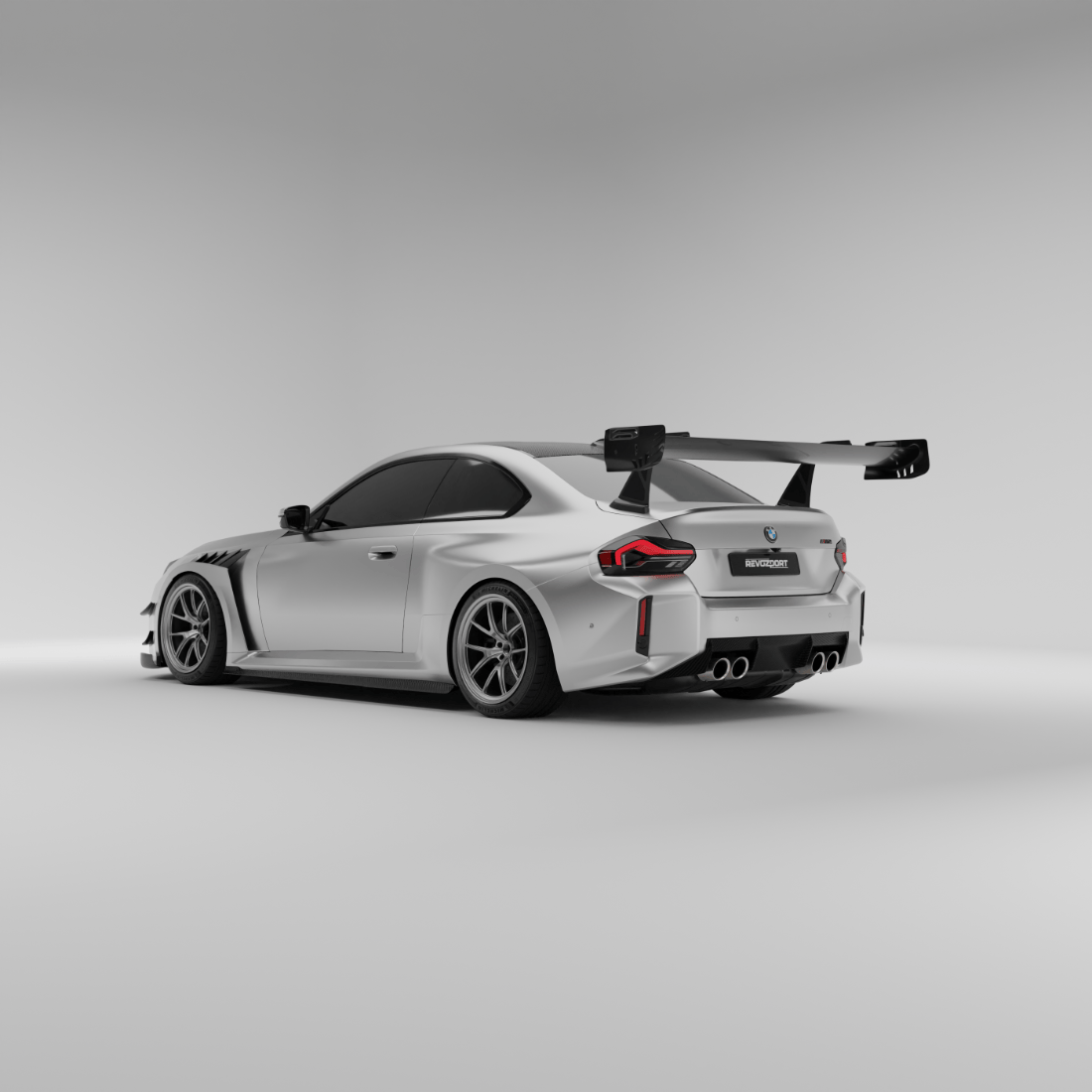 Revozport Diffuser BMW M2 G87 Carbon Fiber OEM Replacement Diffuser