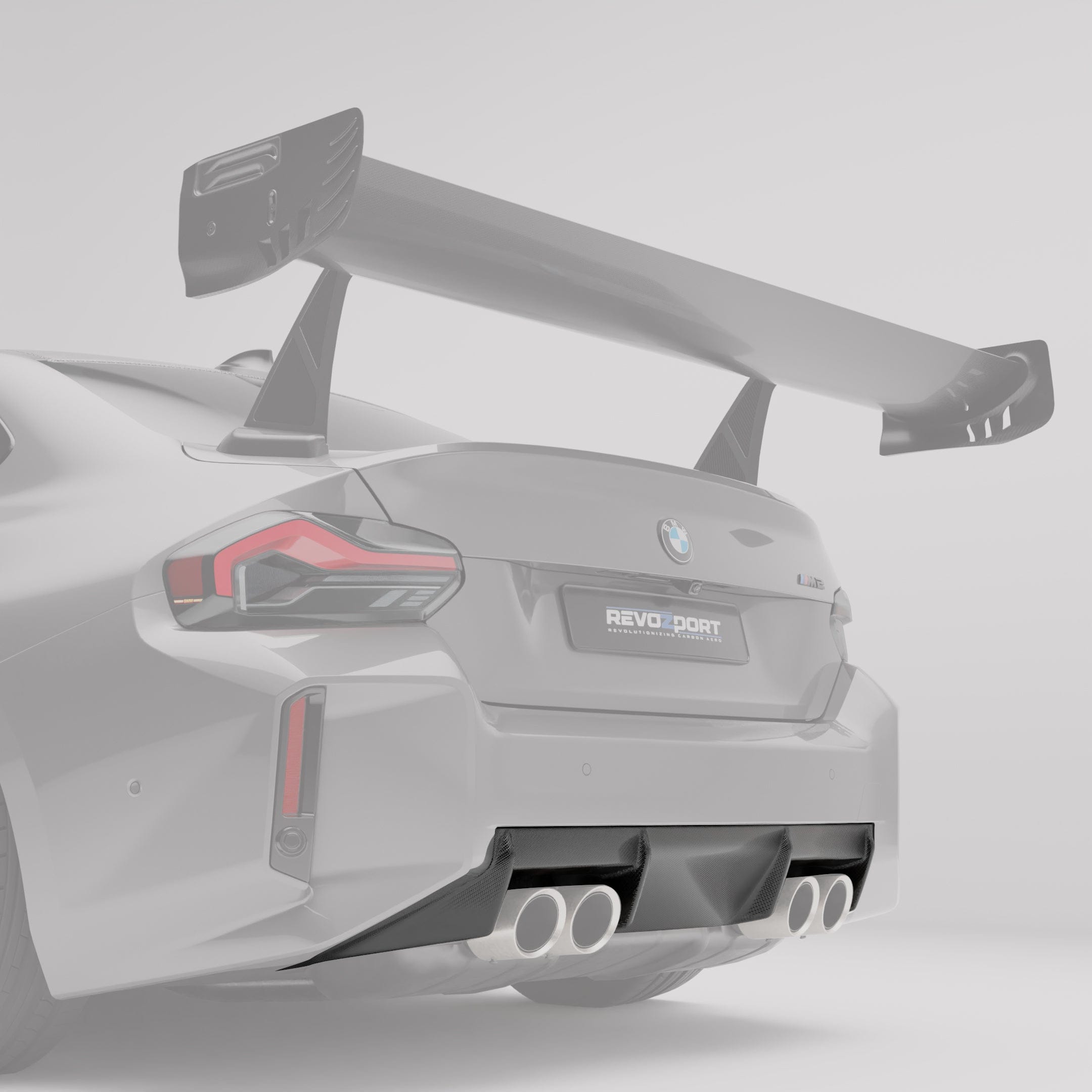 Revozport Diffuser BMW M2 G87 Carbon Fiber OEM Replacement Diffuser