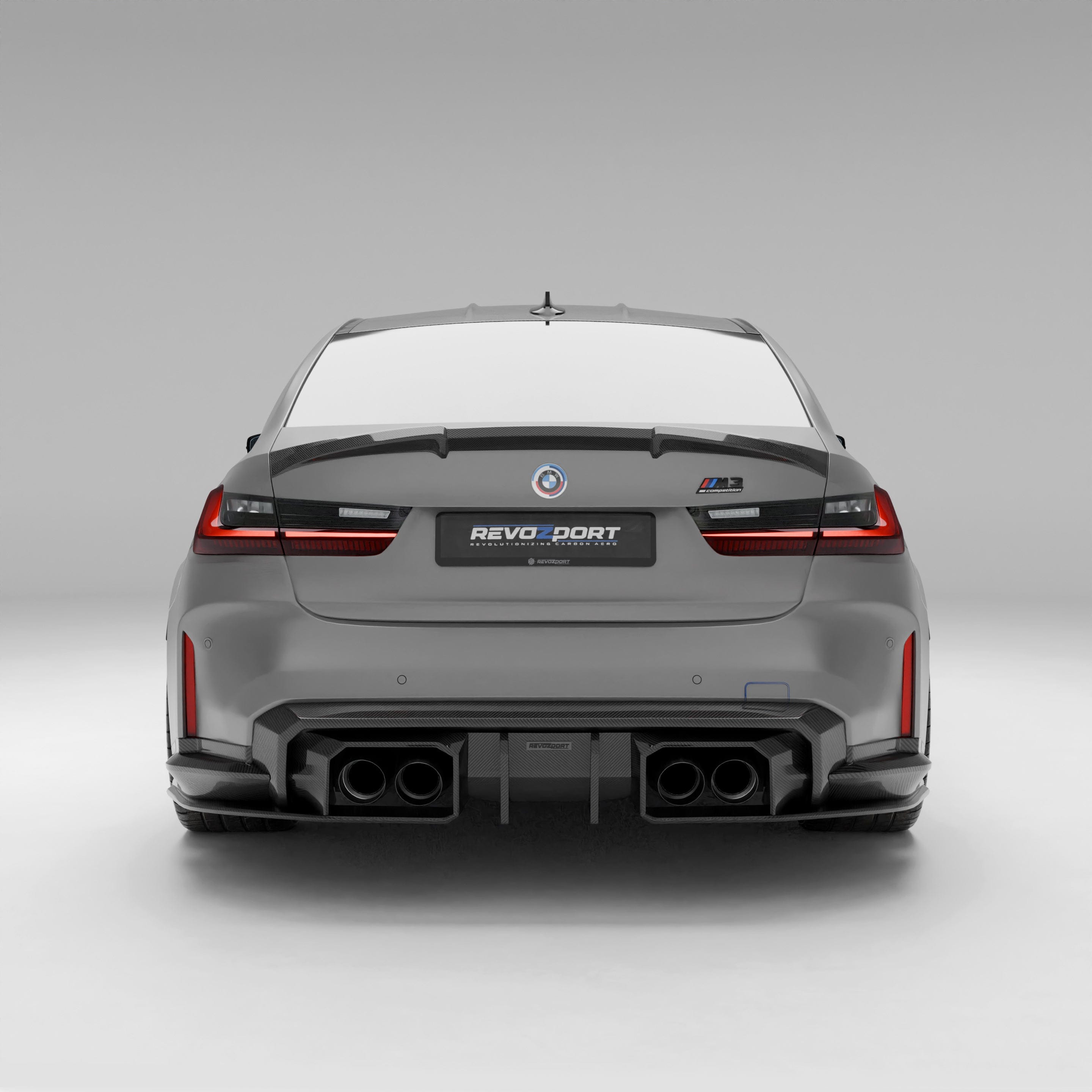 Revozport Diffuser BMW M3 G80 Carbon Fiber Rear Diffuser