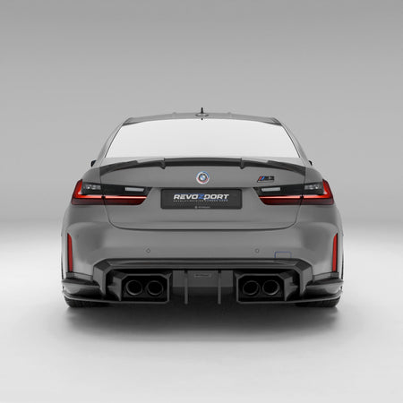 Revozport Diffuser BMW M3 G80 Carbon Fiber Rear Diffuser