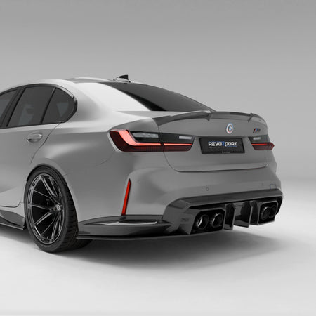 Revozport Diffuser BMW M3 G80 Carbon Fiber Rear Diffuser
