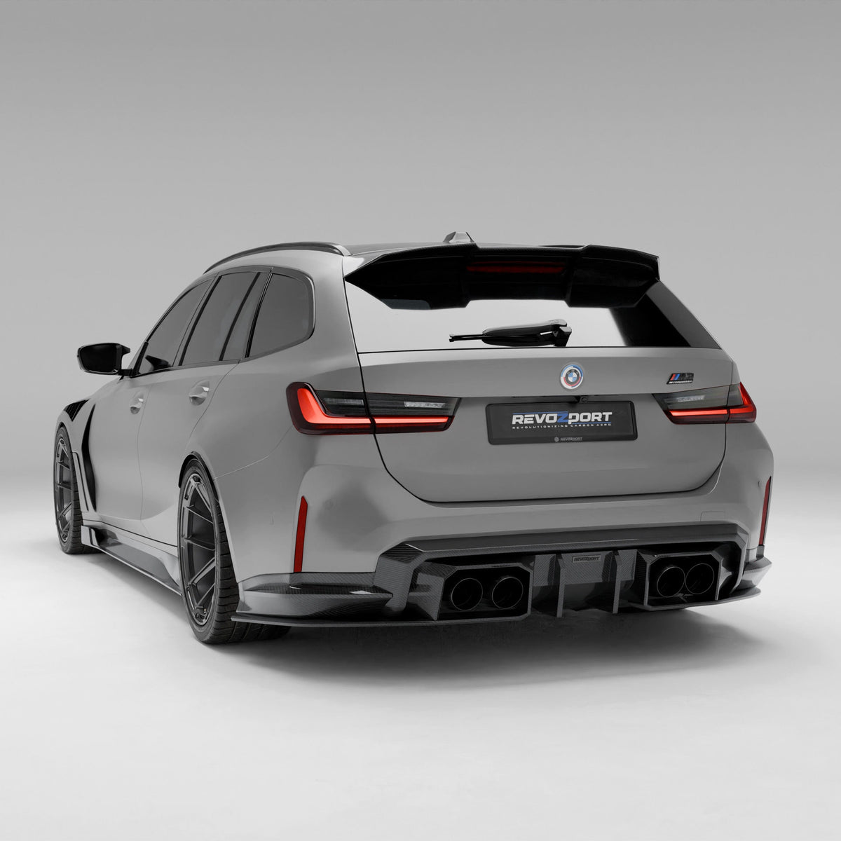 Revozport Diffuser BMW M3 G81 Carbon Fiber Rear Diffuser