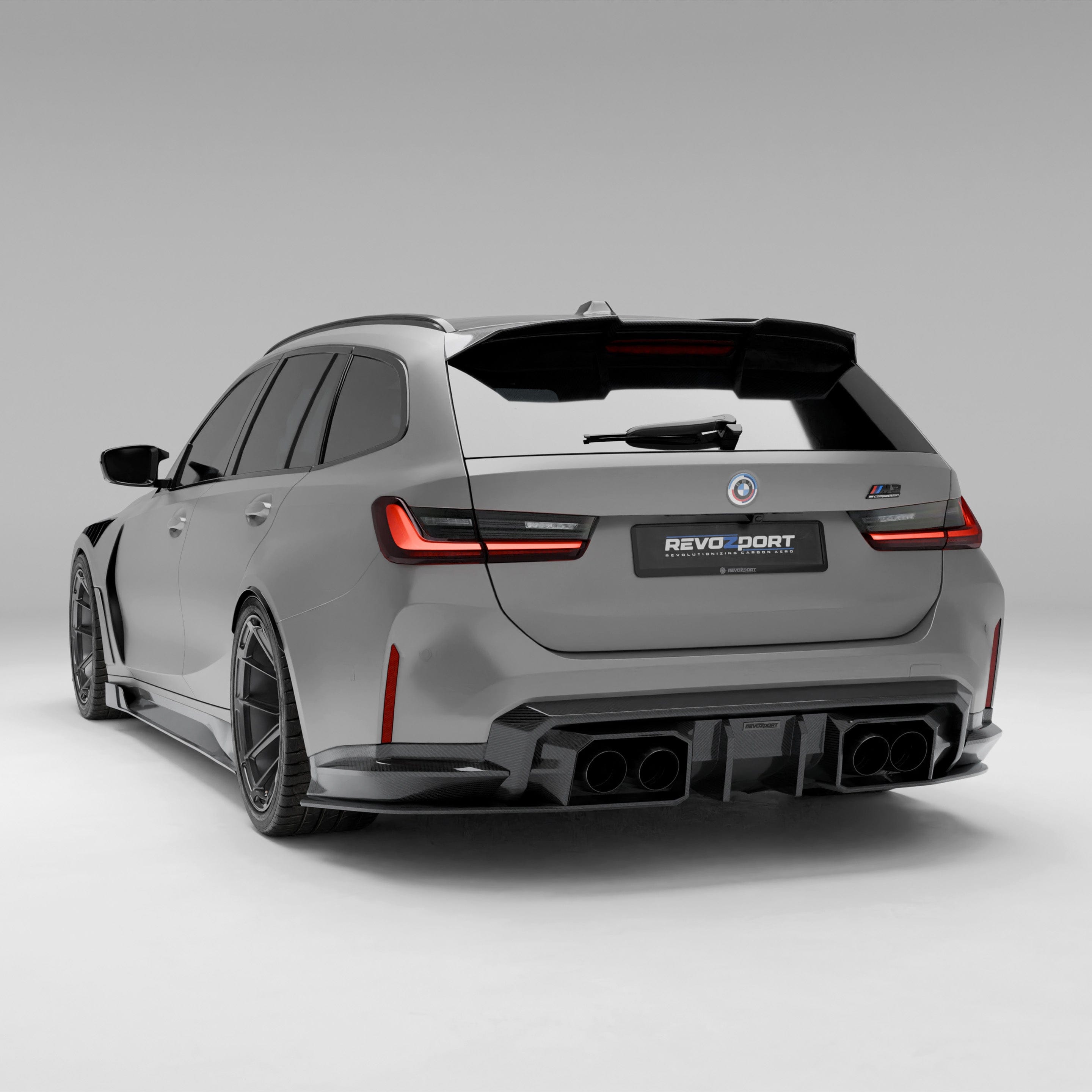 Revozport Diffuser BMW M3 G81 Carbon Fiber Rear Diffuser