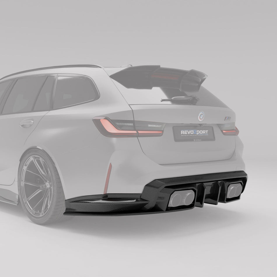 Revozport Diffuser BMW M3 G81 Carbon Fiber Rear Diffuser