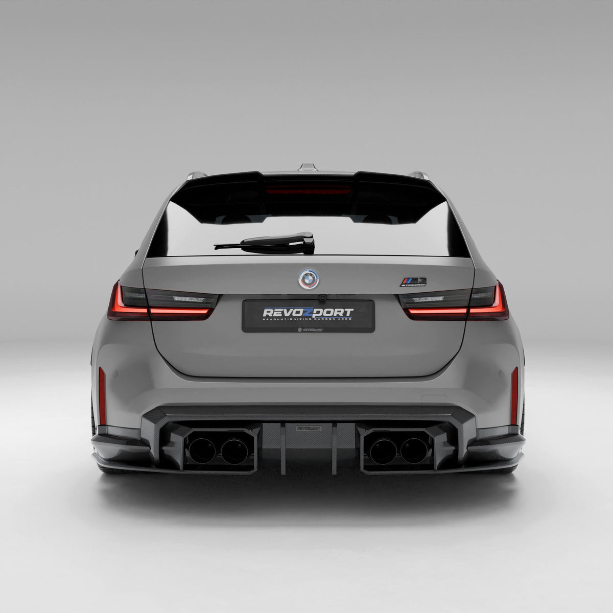 Revozport Diffuser BMW M3 G81 Carbon Fiber Rear Diffuser
