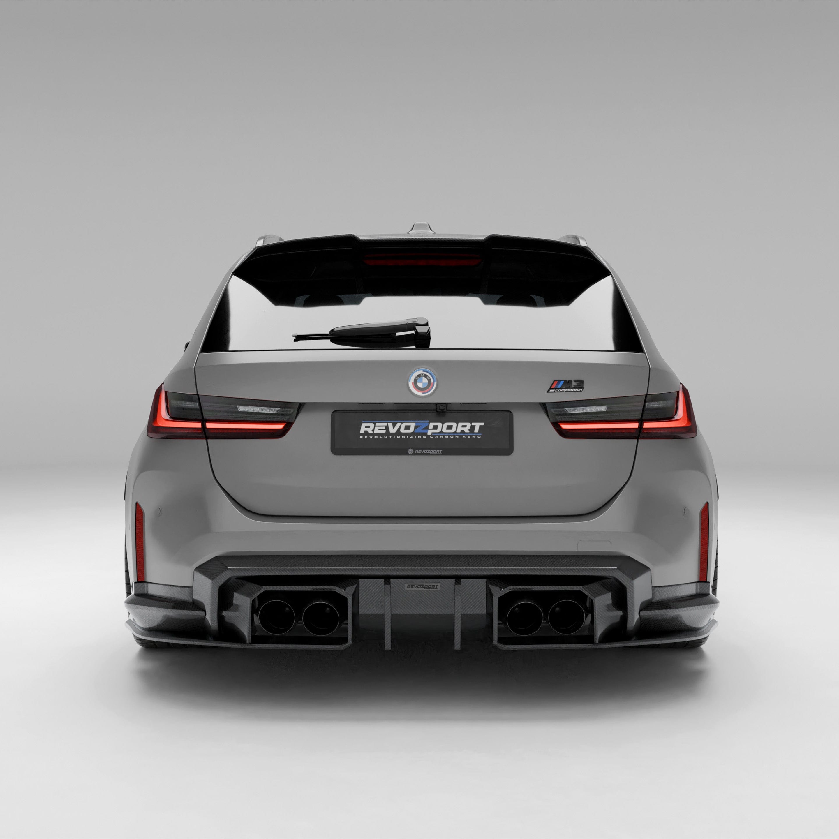 Revozport Diffuser BMW M3 G81 Carbon Fiber Rear Diffuser