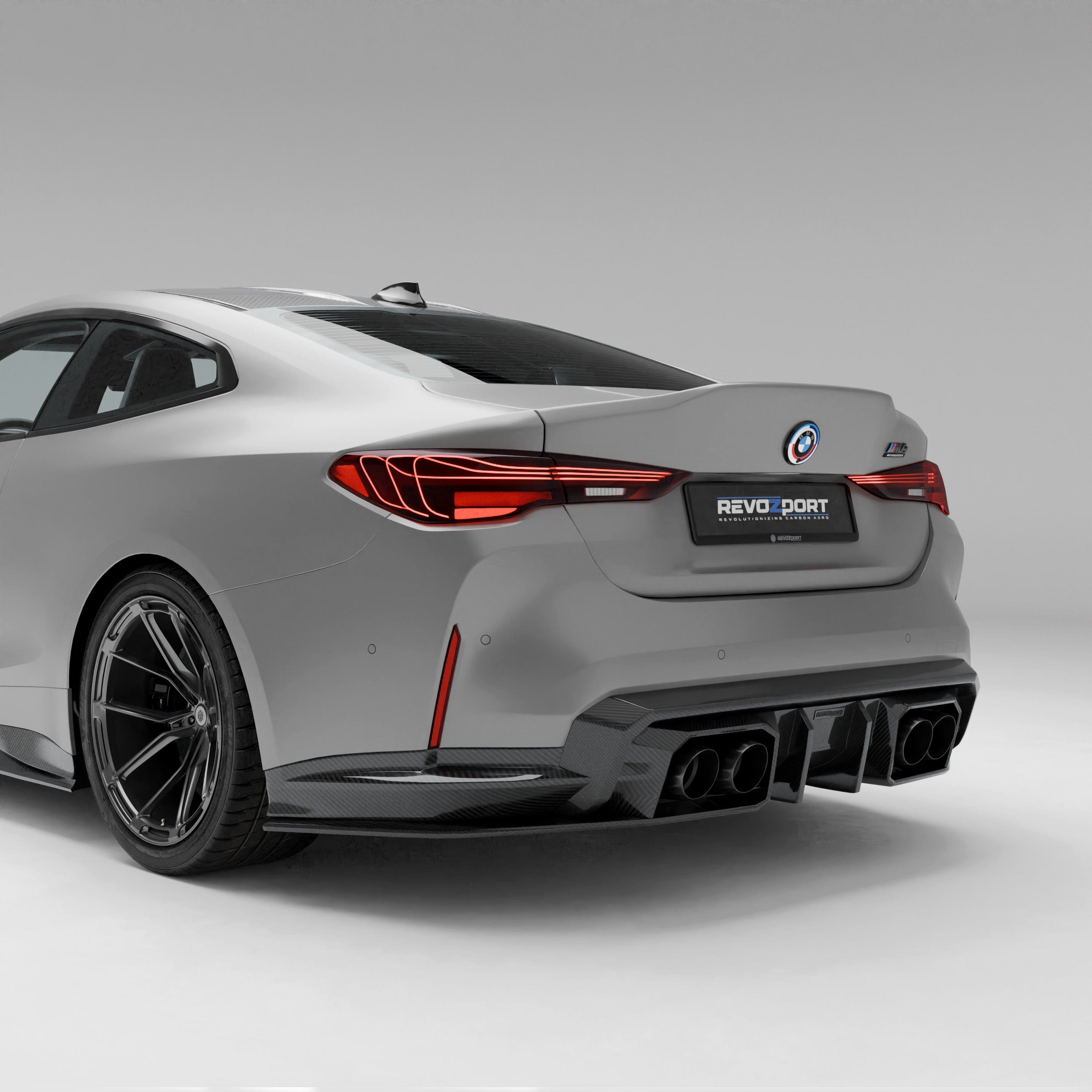 Revozport Diffuser BMW M4 G82 Carbon Fiber Rear Diffuser