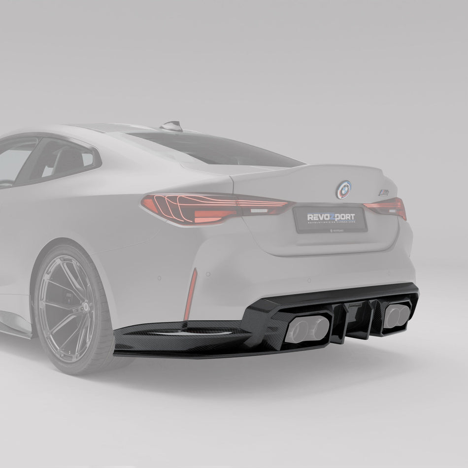 Revozport Diffuser BMW M4 G82 Carbon Fiber Rear Diffuser