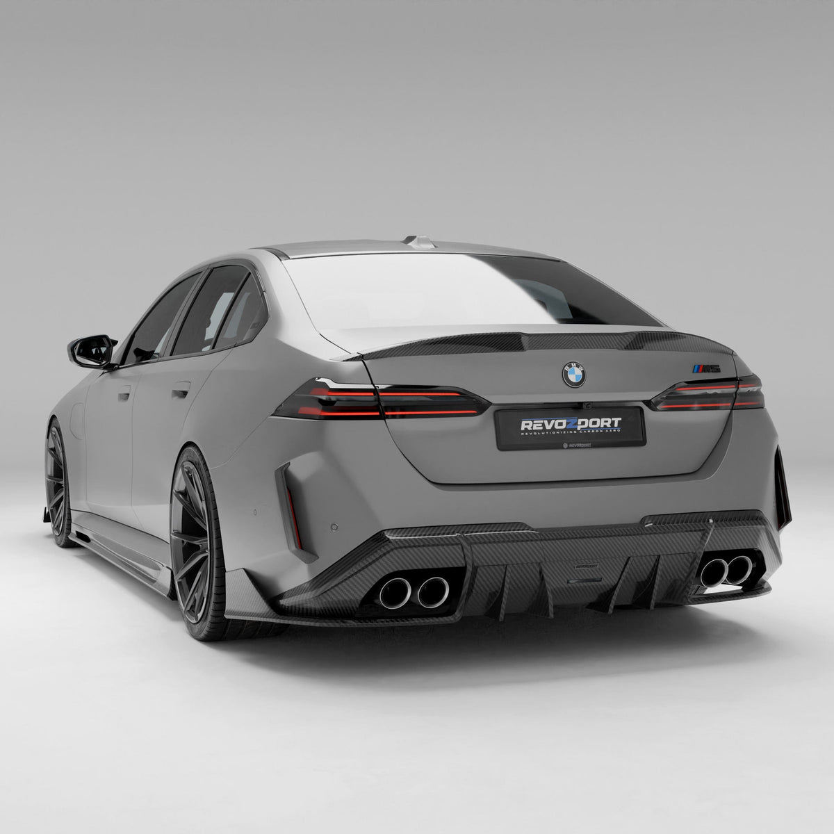 Revozport Diffuser BMW M5 G90 Carbon Fiber Rear Diffuser