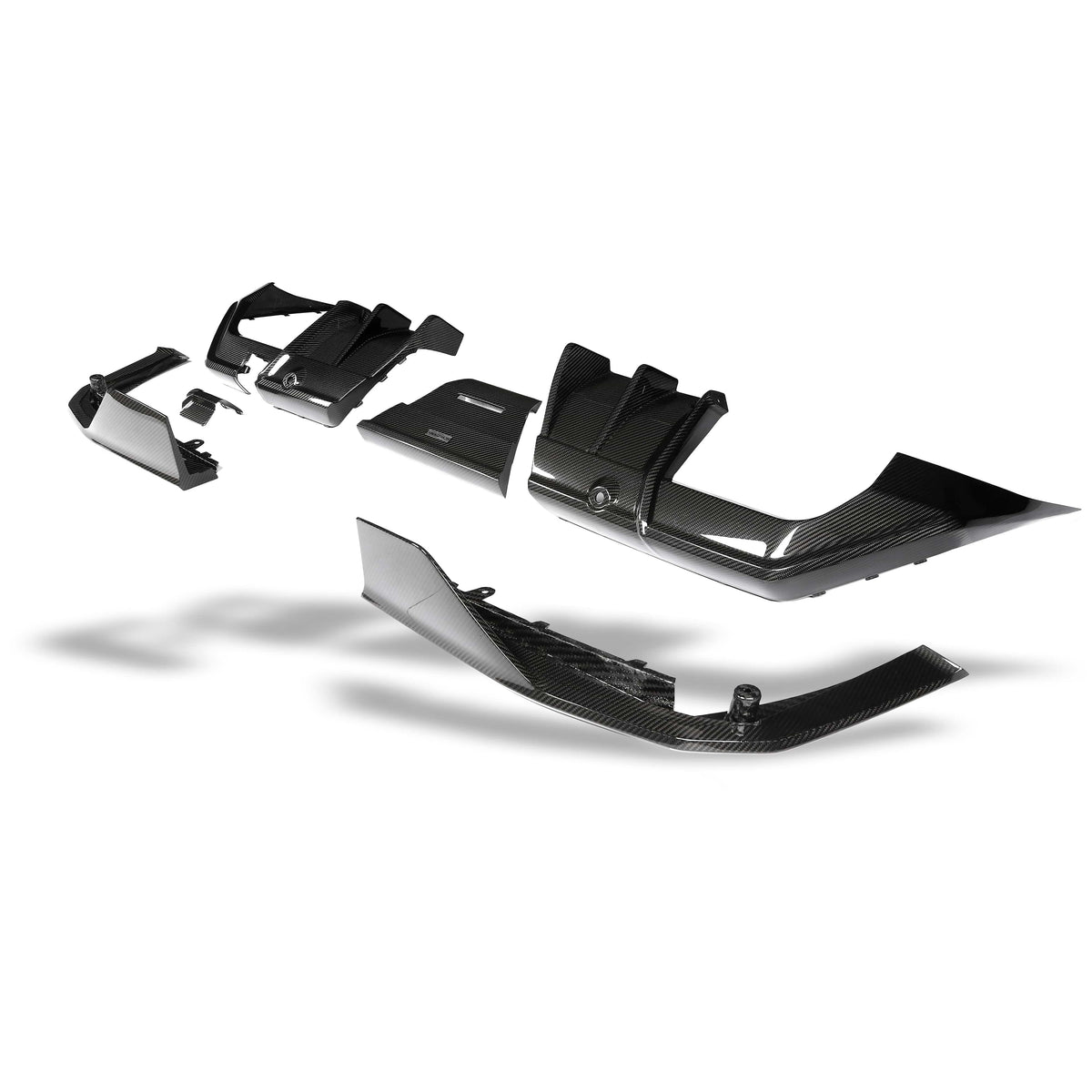Revozport Diffuser BMW M5 G90 Carbon Fiber Rear Diffuser