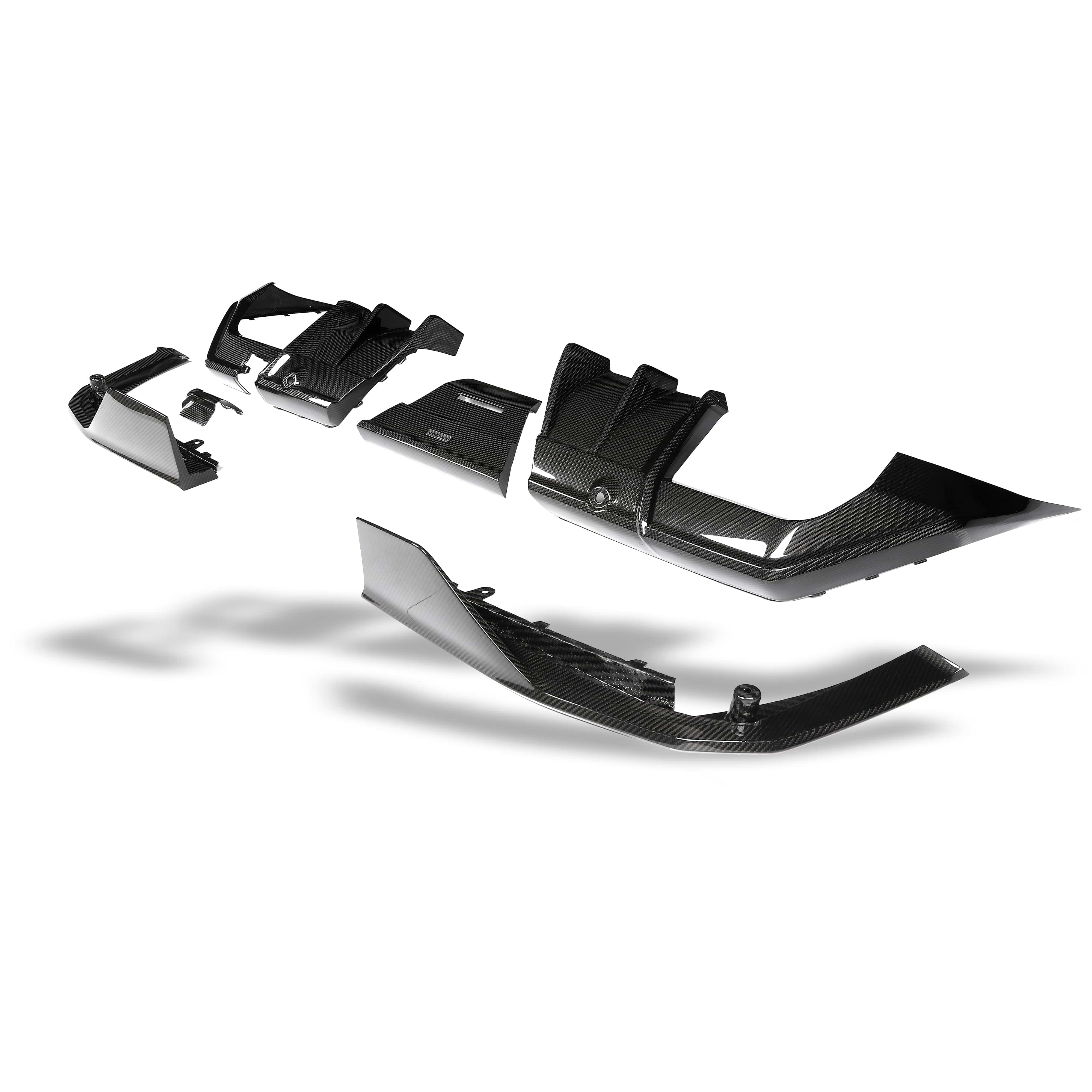 Revozport Diffuser BMW M5 G90 Carbon Fiber Rear Diffuser