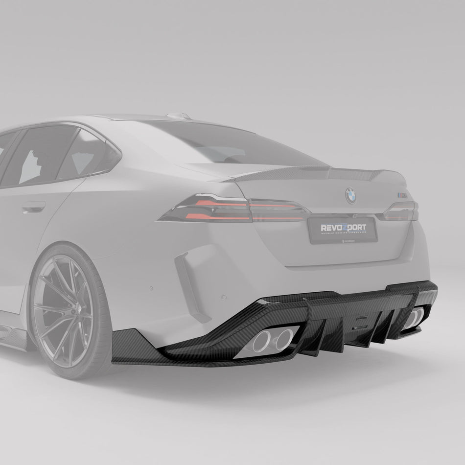 Revozport Diffuser BMW M5 G90 Carbon Fiber Rear Diffuser