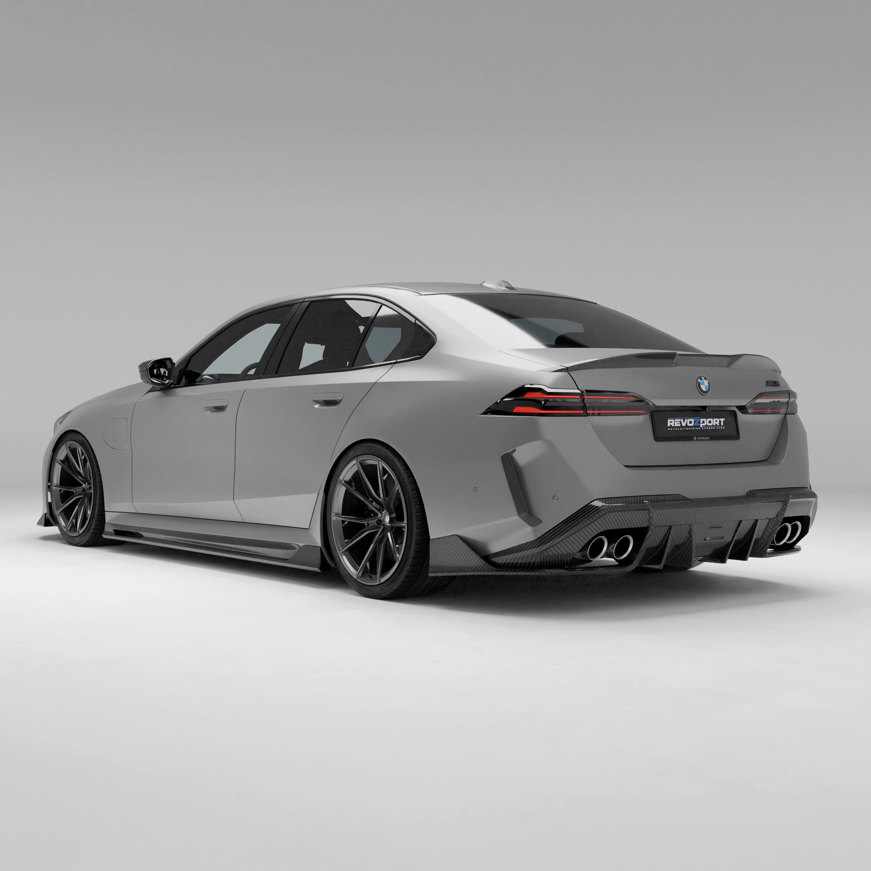 Revozport Diffuser BMW M5 G90 Carbon Fiber Rear Diffuser