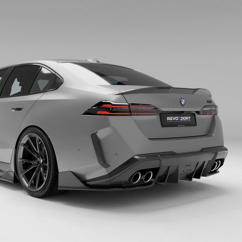 Revozport Diffuser BMW M5 G90 Carbon Fiber Rear Diffuser