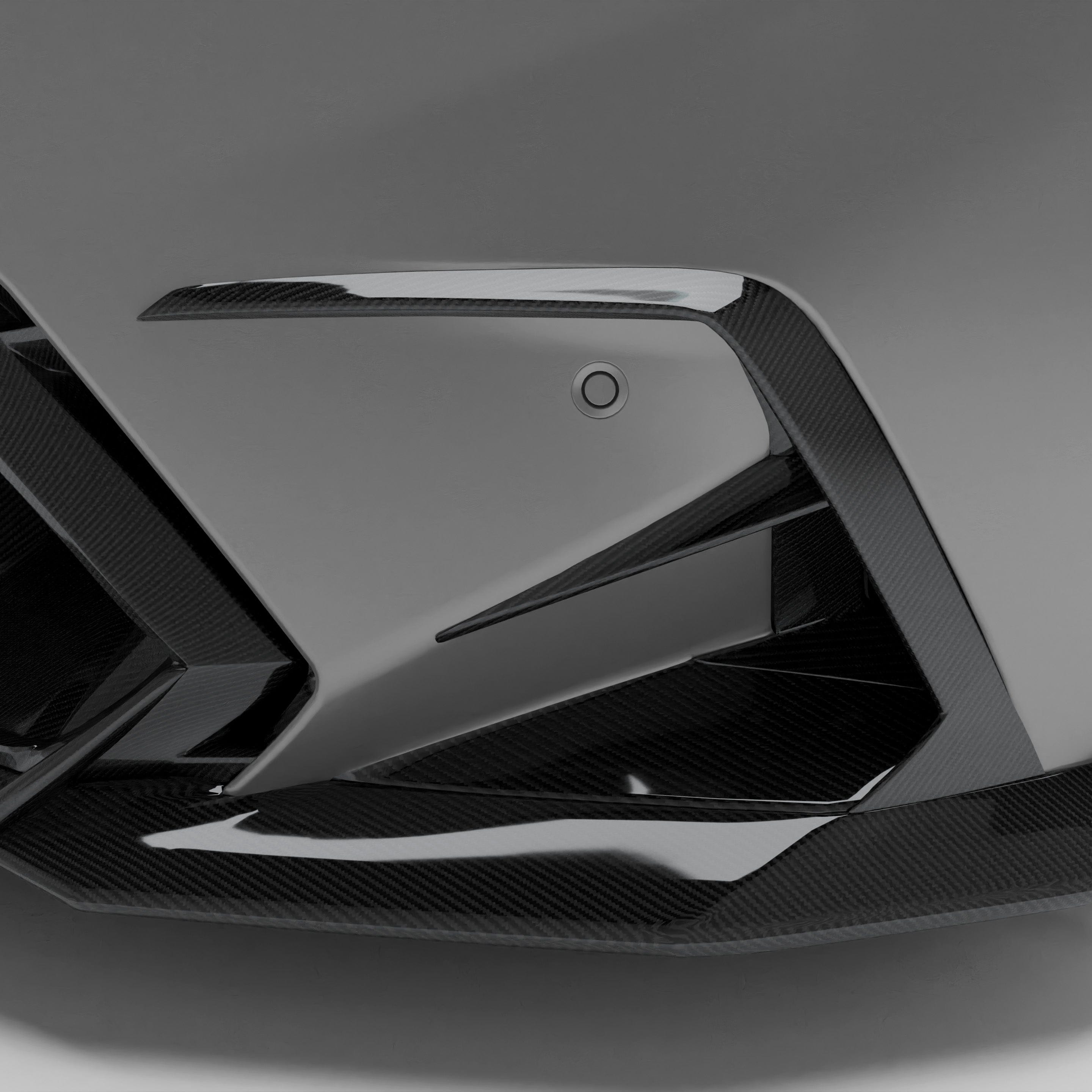 Revozport Diffuser BMW M5 G99 Carbon Fiber Canards