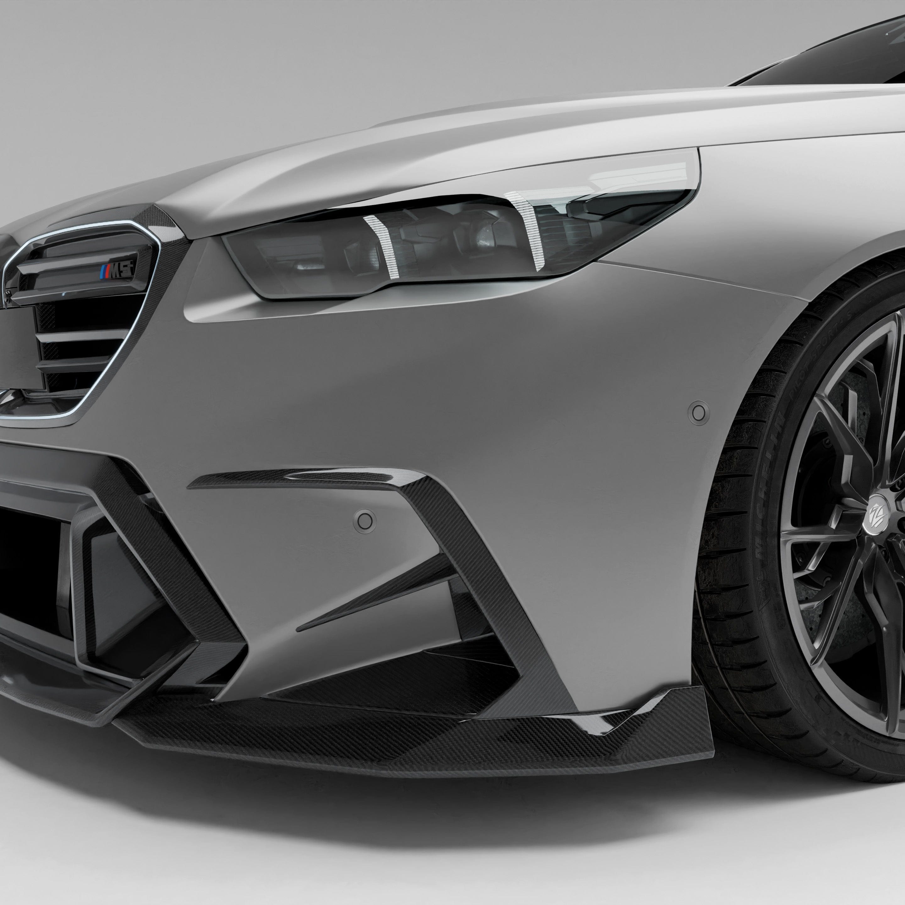 Revozport Diffuser BMW M5 G99 Carbon Fiber Canards