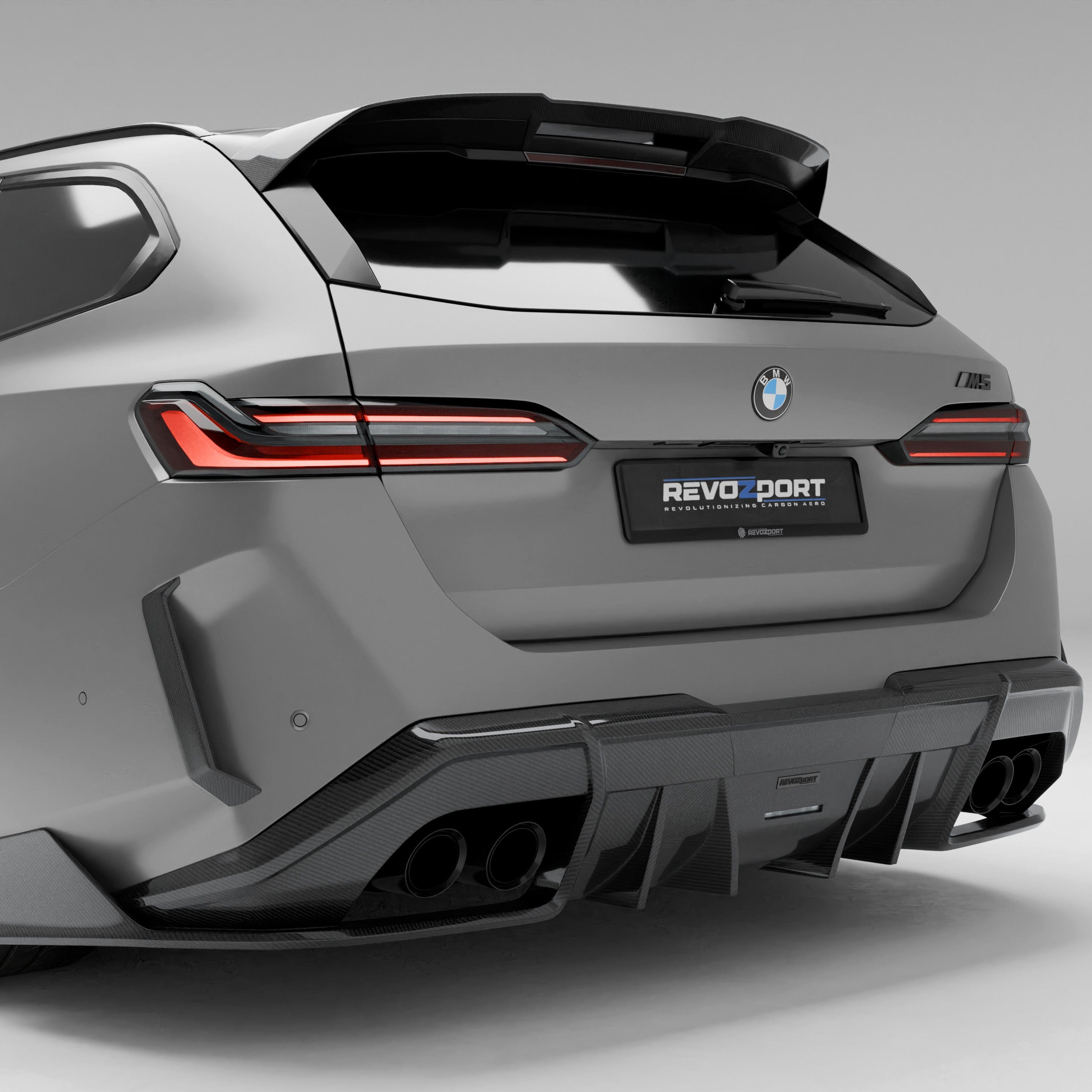 Revozport Diffuser BMW M5 G99 Carbon Fiber Rear Canards