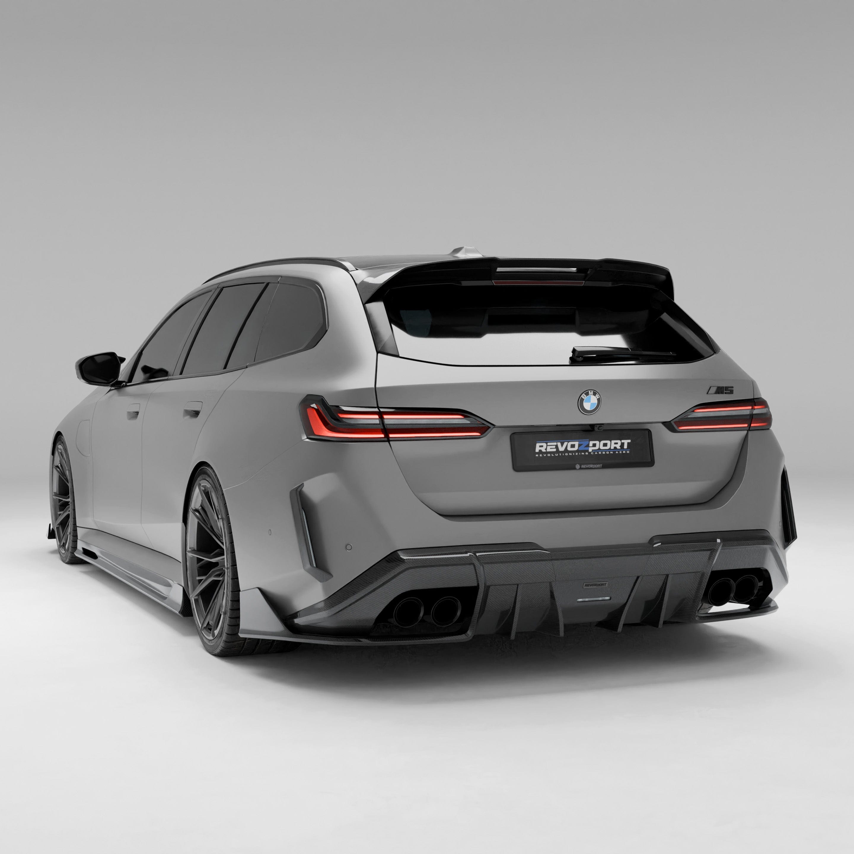 Revozport Diffuser BMW M5 G99 Carbon Fiber Rear Canards