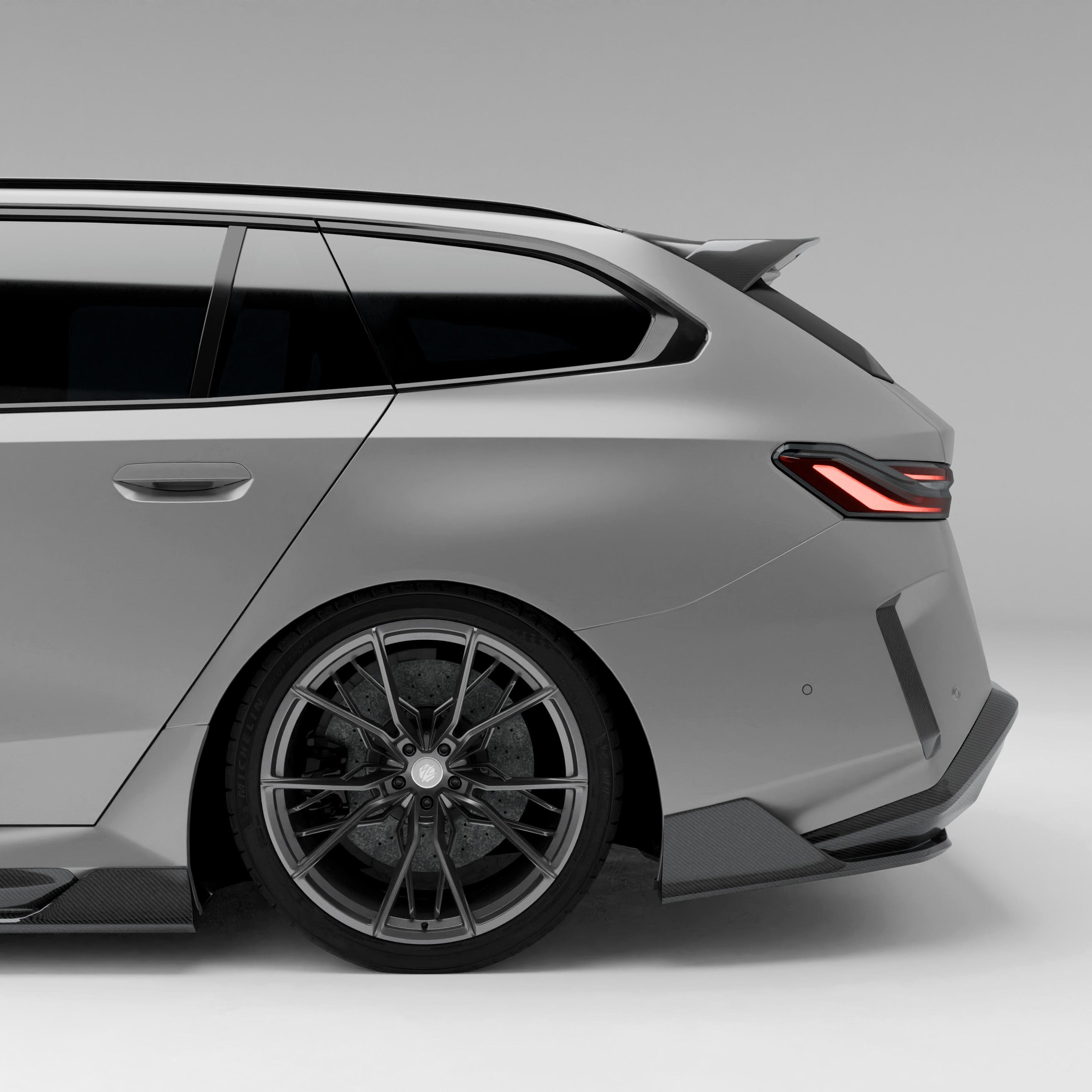 Revozport Diffuser BMW M5 G99 Carbon Fiber Rear Canards