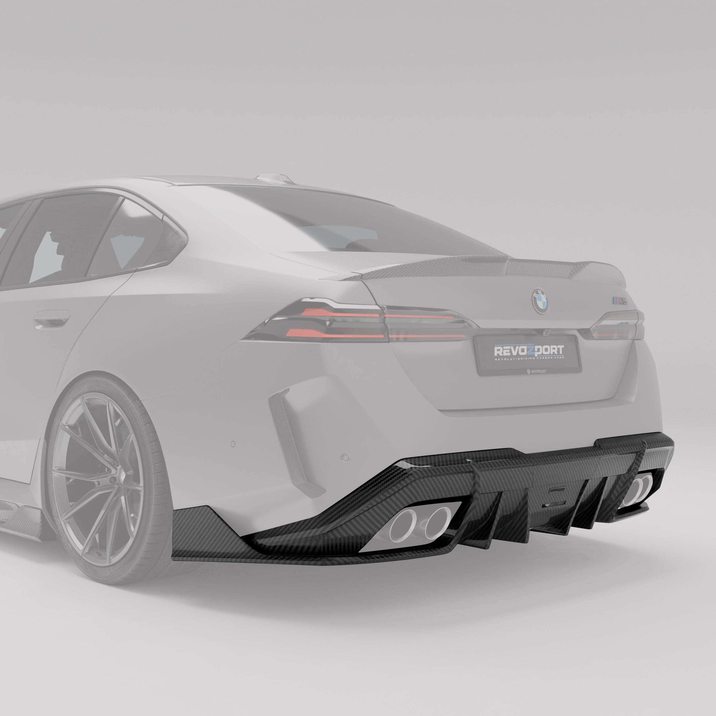 Revozport Diffuser BMW M5 G99 Carbon Fiber Rear Diffuser