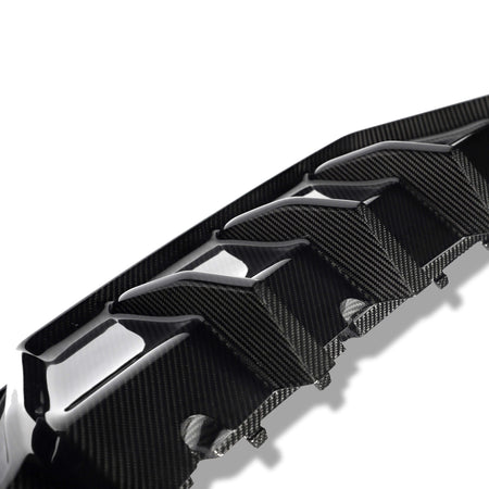 Revozport Diffuser BMW M8 F91 F92 Carbon Fiber Rear Diffuser
