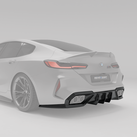 Revozport Diffuser BMW M8 F93 Carbon Fiber Rear Diffuser