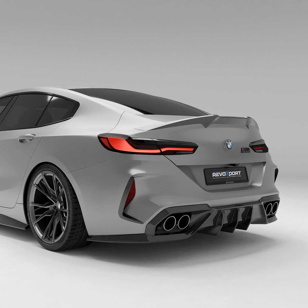 Revozport Diffuser BMW M8 F93 Carbon Fiber Rear Diffuser