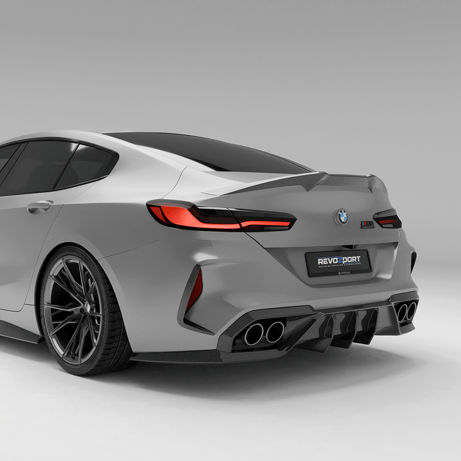 Revozport Diffuser BMW M8 F93 Carbon Fiber Rear Diffuser