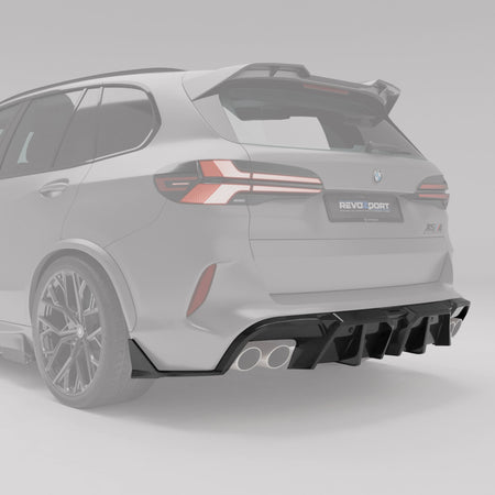 Revozport Diffuser BMW X5M F95 LCI Carbon Fiber Rear Diffuser