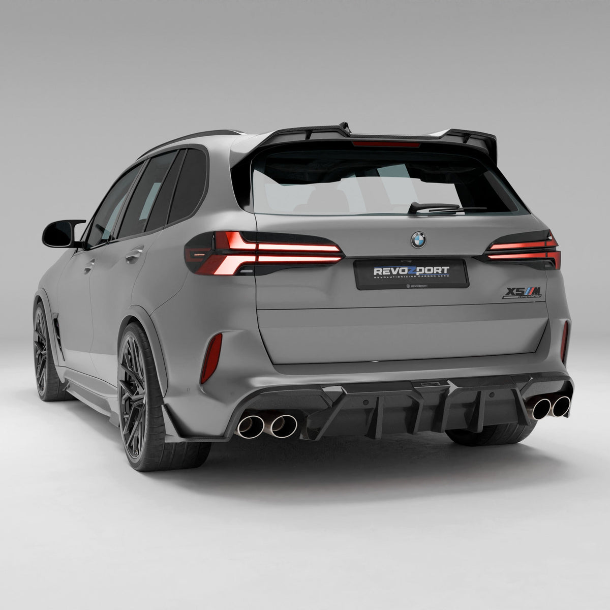 Revozport Diffuser BMW X5M F95 LCI Carbon Fiber Rear Diffuser