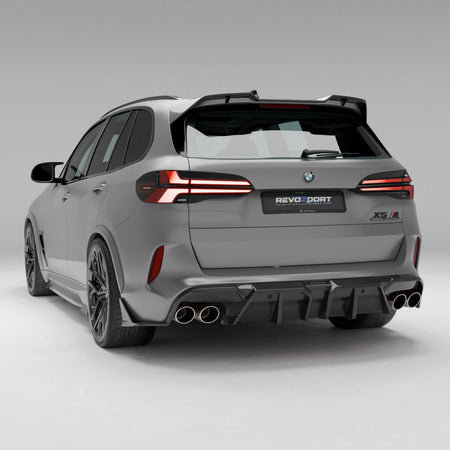 Revozport Diffuser BMW X5M F95 LCI Carbon Fiber Rear Diffuser
