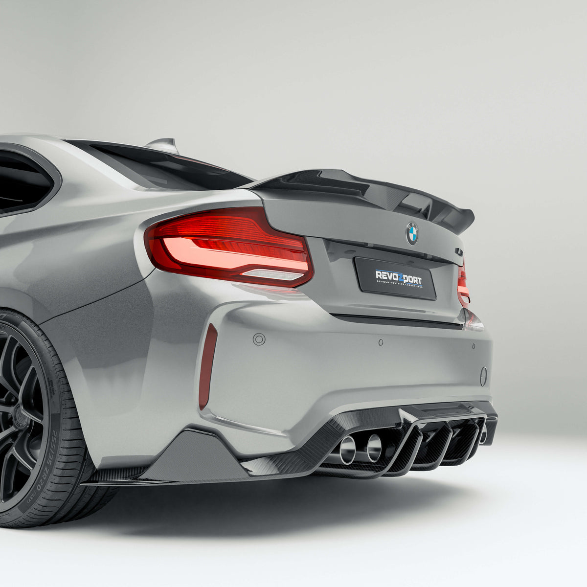 Revozport Diffusers BMW M2 F87 N55 Carbon Rear Diffuser
