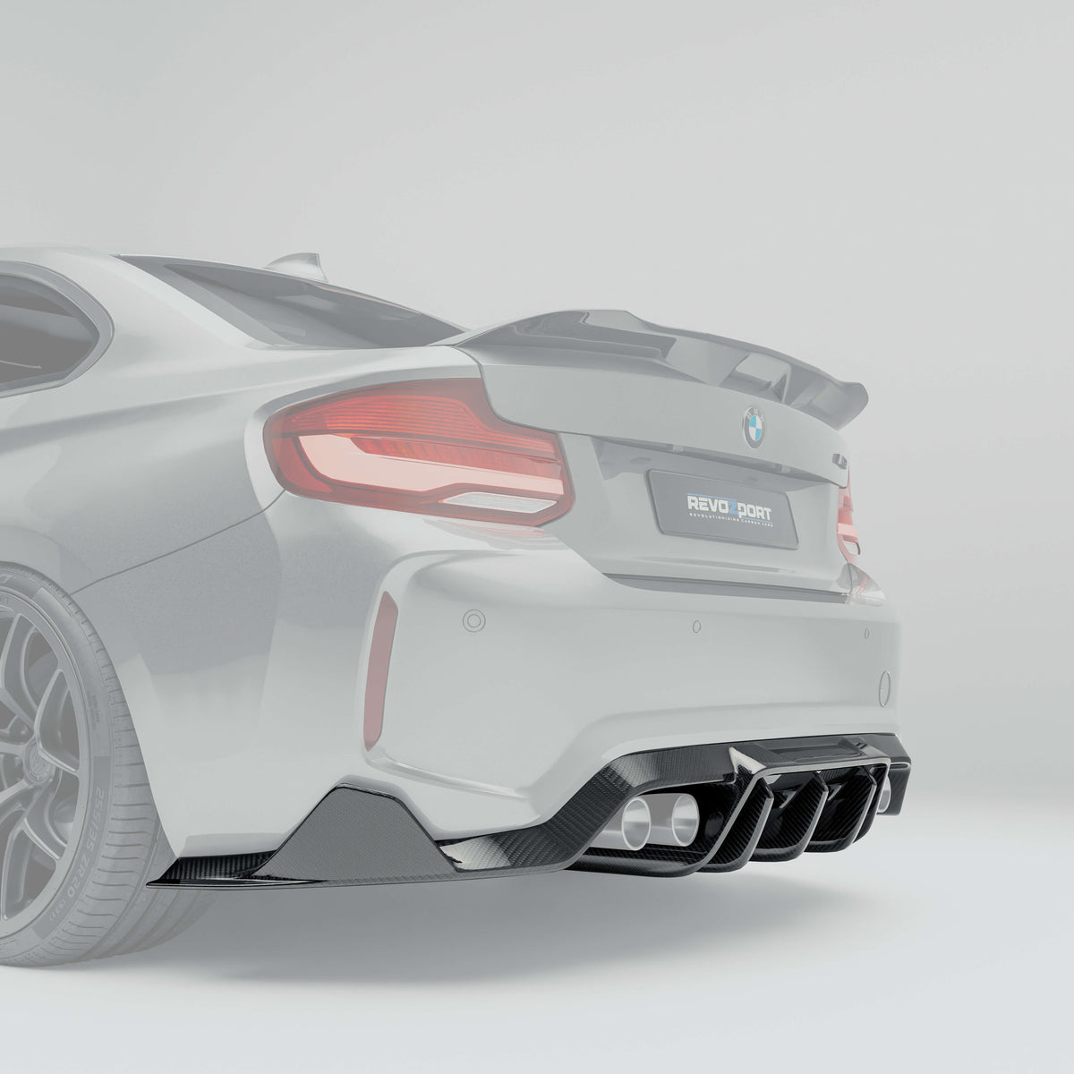 Revozport Diffusers BMW M2 F87 N55 Carbon Rear Diffuser