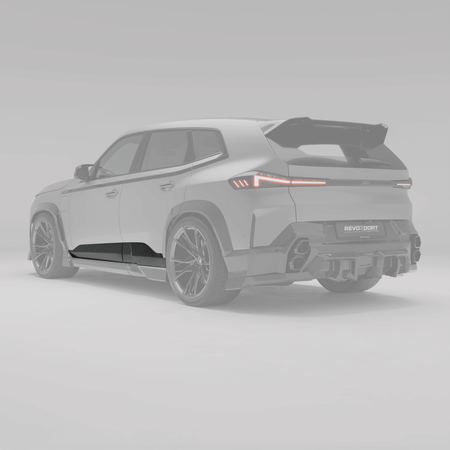 Revozport Door Extensions BMW XM G09 Carbon Fiber Lower Door Extensions