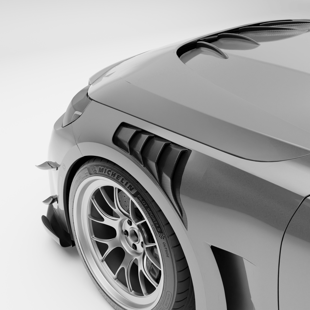 Revozport Fender BMW M2 G87 Carbon Fiber Hybrid Front Fenders