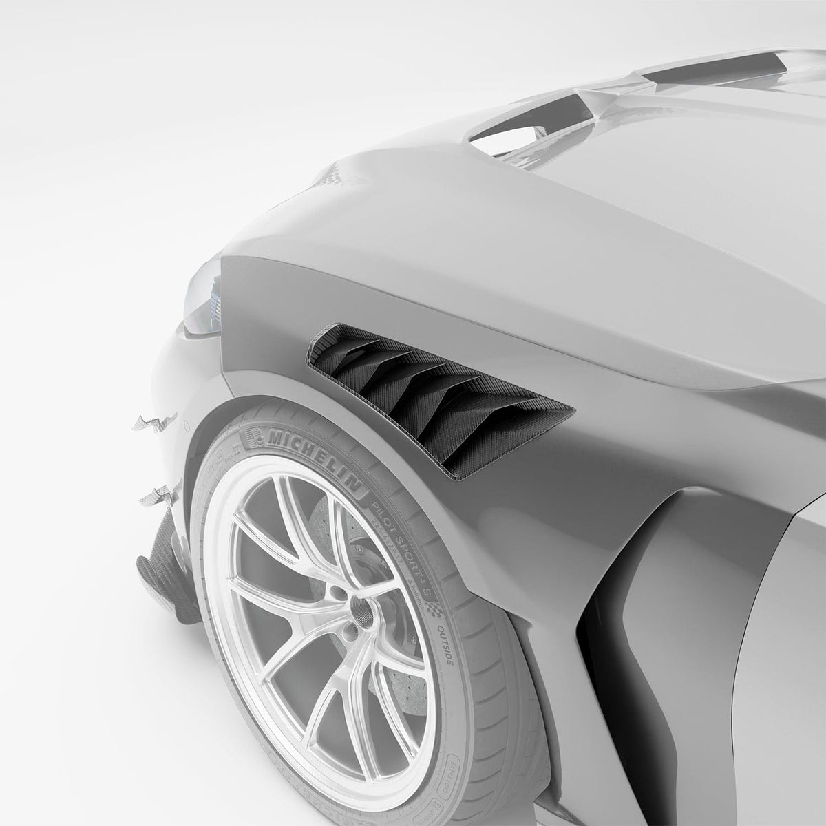 Revozport Fender BMW M3 G80 Carbon Fiber Front Fenders