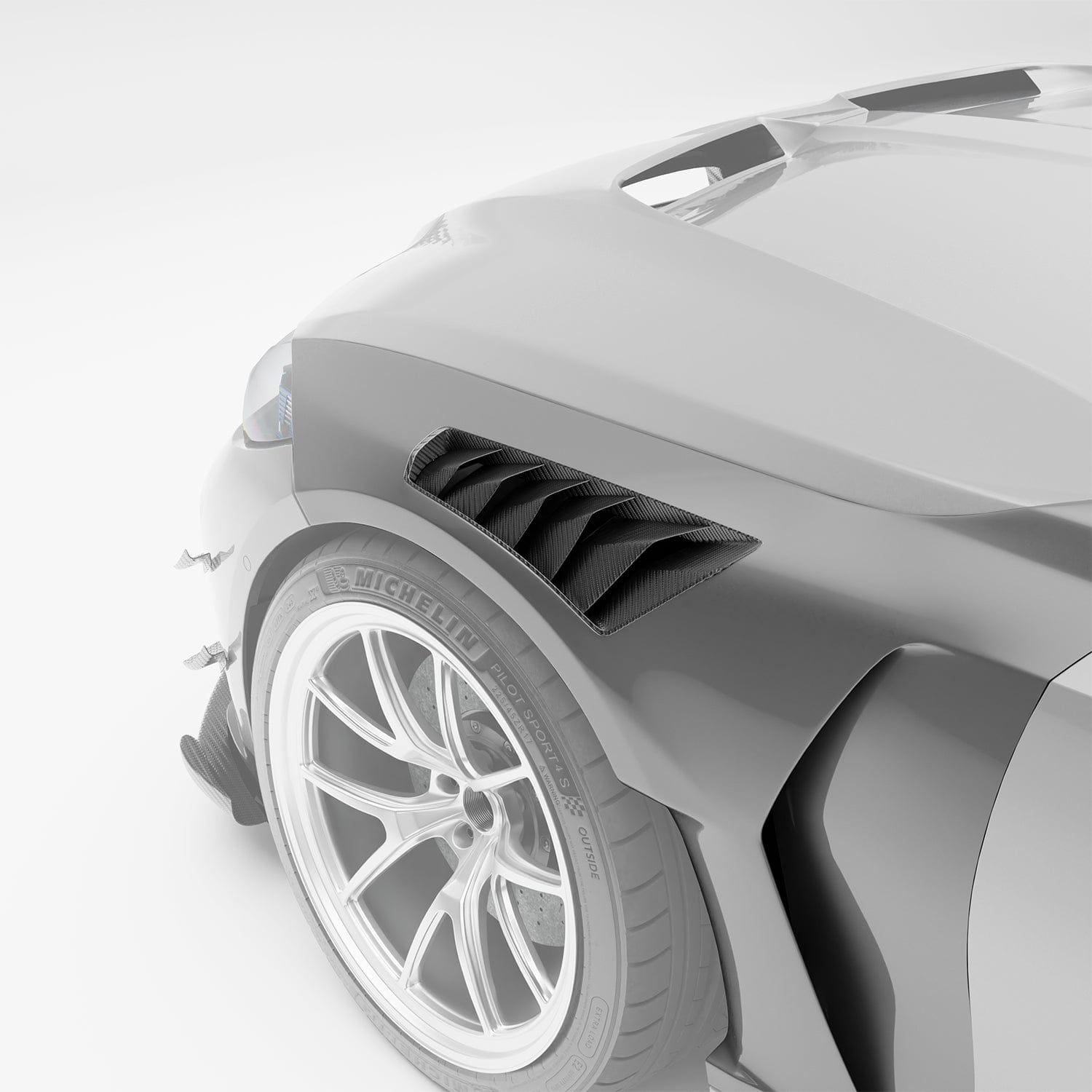 Revozport Fender BMW M3 G80 Carbon Fiber Front Fenders