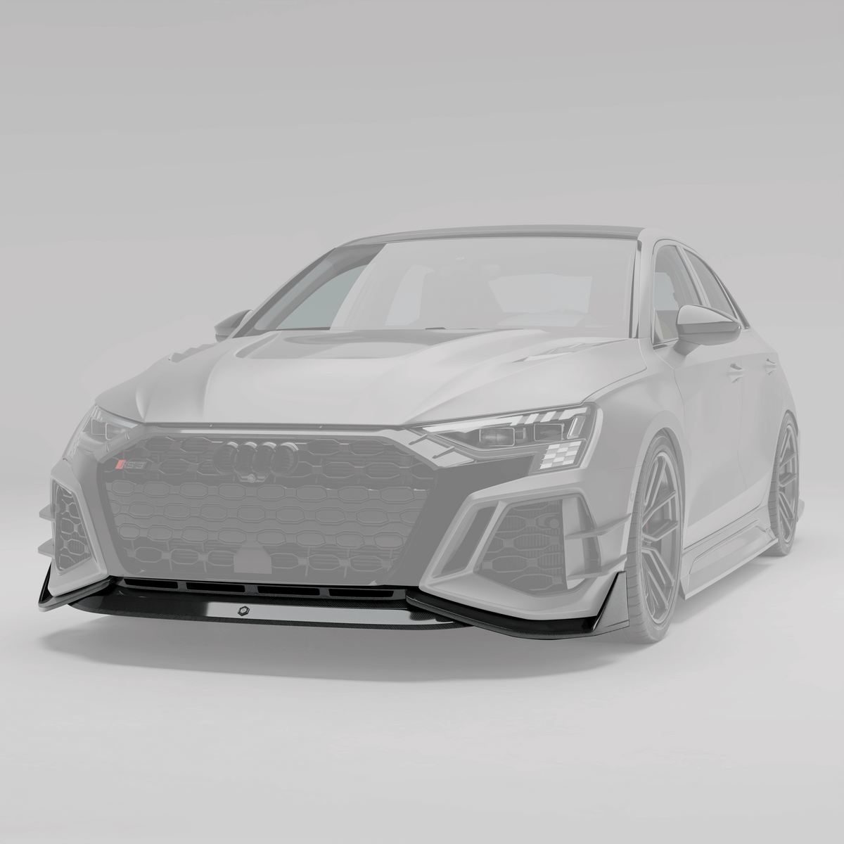 Revozport Front Lip Audi RS3 8Y Limousine Carbon Fiber Front Lip