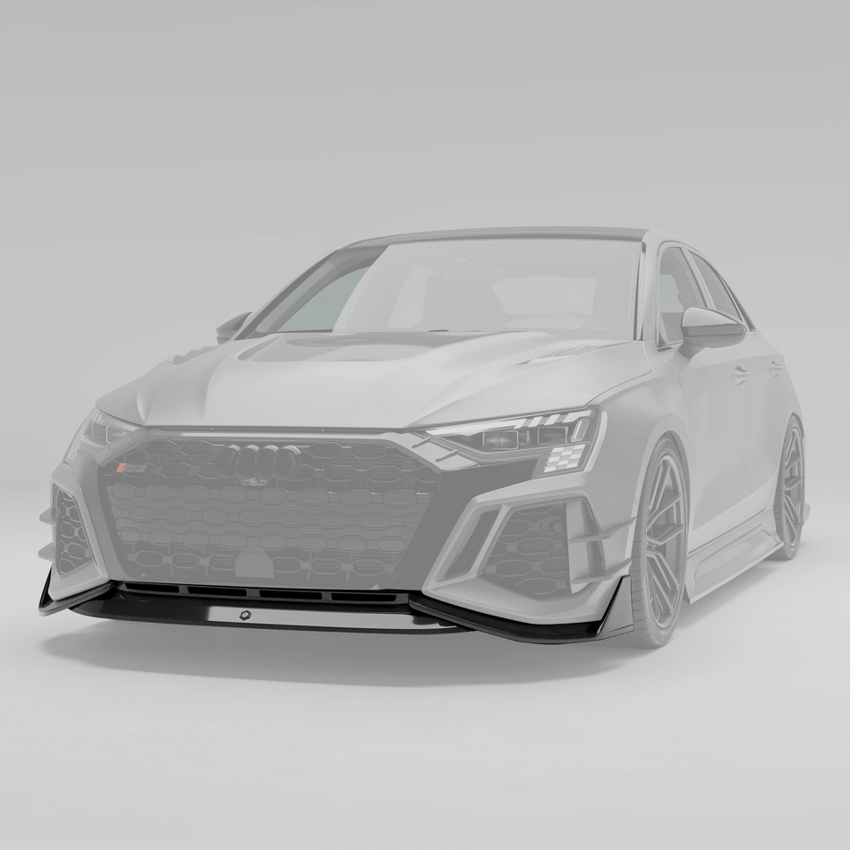 Revozport Front Lip Audi RS3 8Y Limousine Carbon Fiber Front Lip