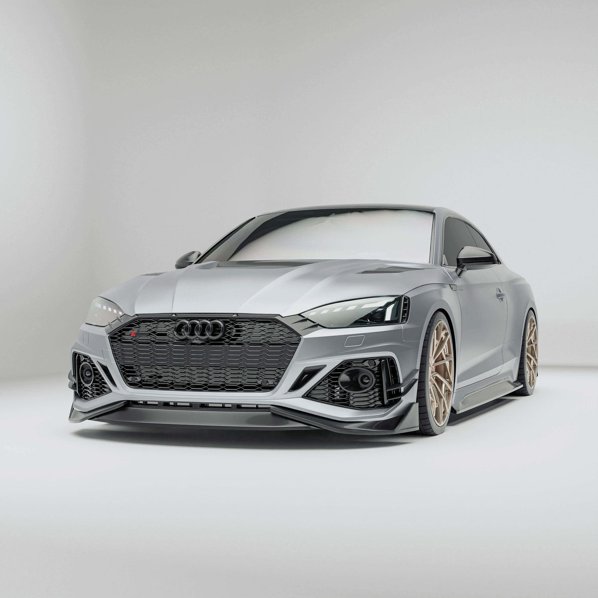 Revozport Front Lip Audi RS5 B9.5 Coupe Carbon Fiber Front Lip