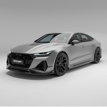 Revozport Front Lip Audi RS7 C8 Carbon Fiber Front Lip