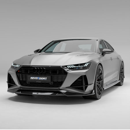 Revozport Front Lip Audi RS7 C8 Carbon Fiber Front Lip