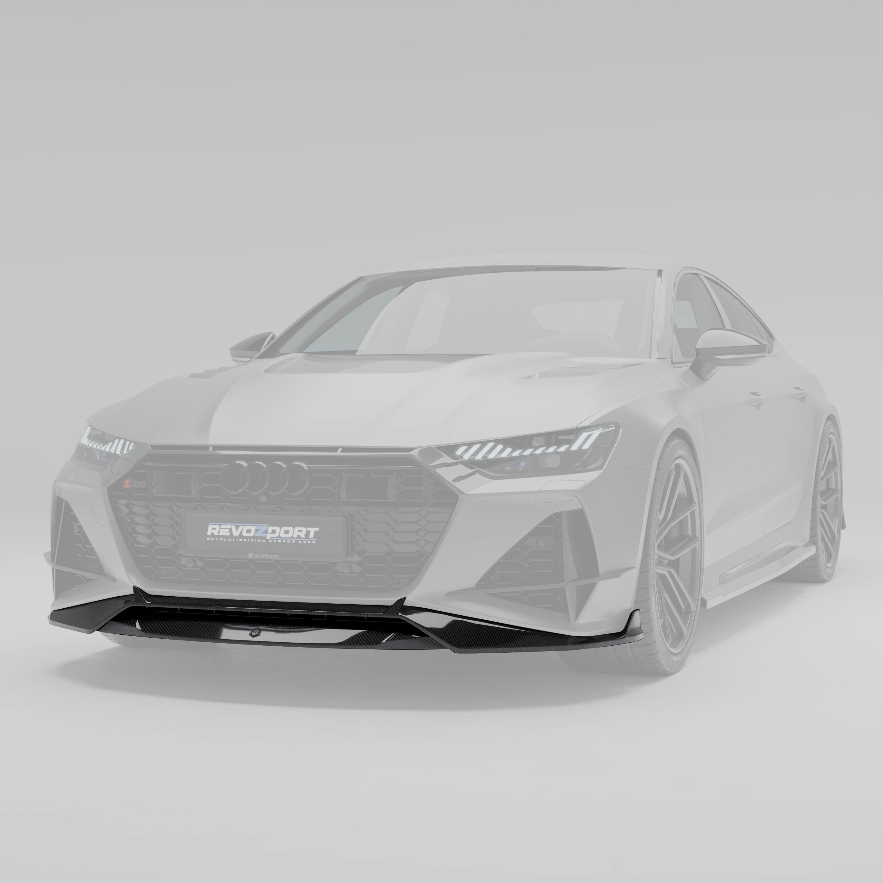 Revozport Front Lip Audi RS7 C8 Carbon Fiber Front Lip