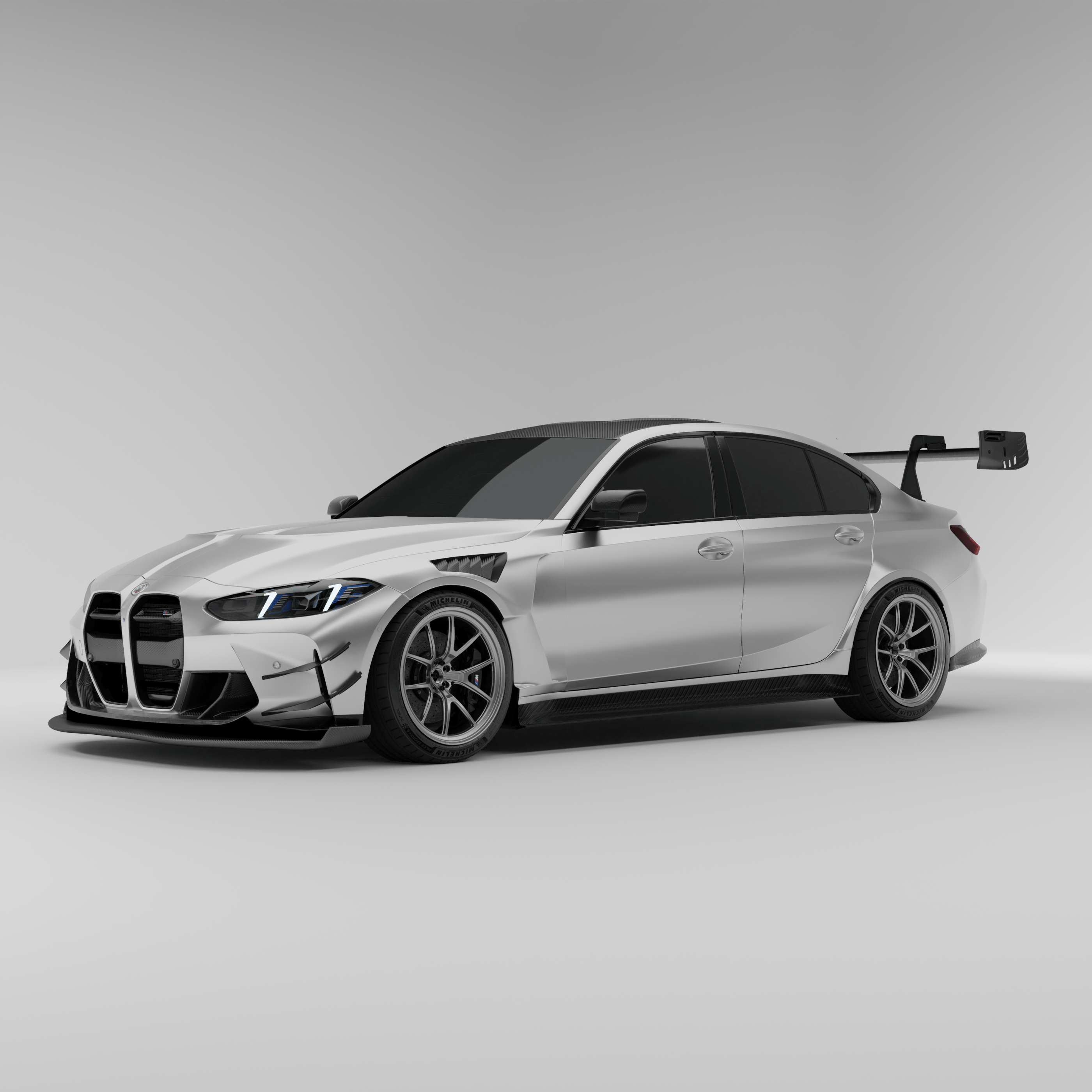 Revozport Front Lip BMW M3 G80 Carbon Fiber Aero Splitter & Air Dam