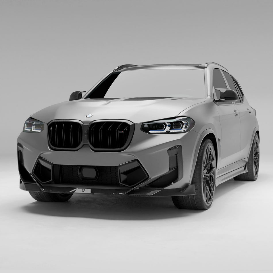 Revozport Front Lip BMW X3M F97 LCI Carbon Fiber Front Lip