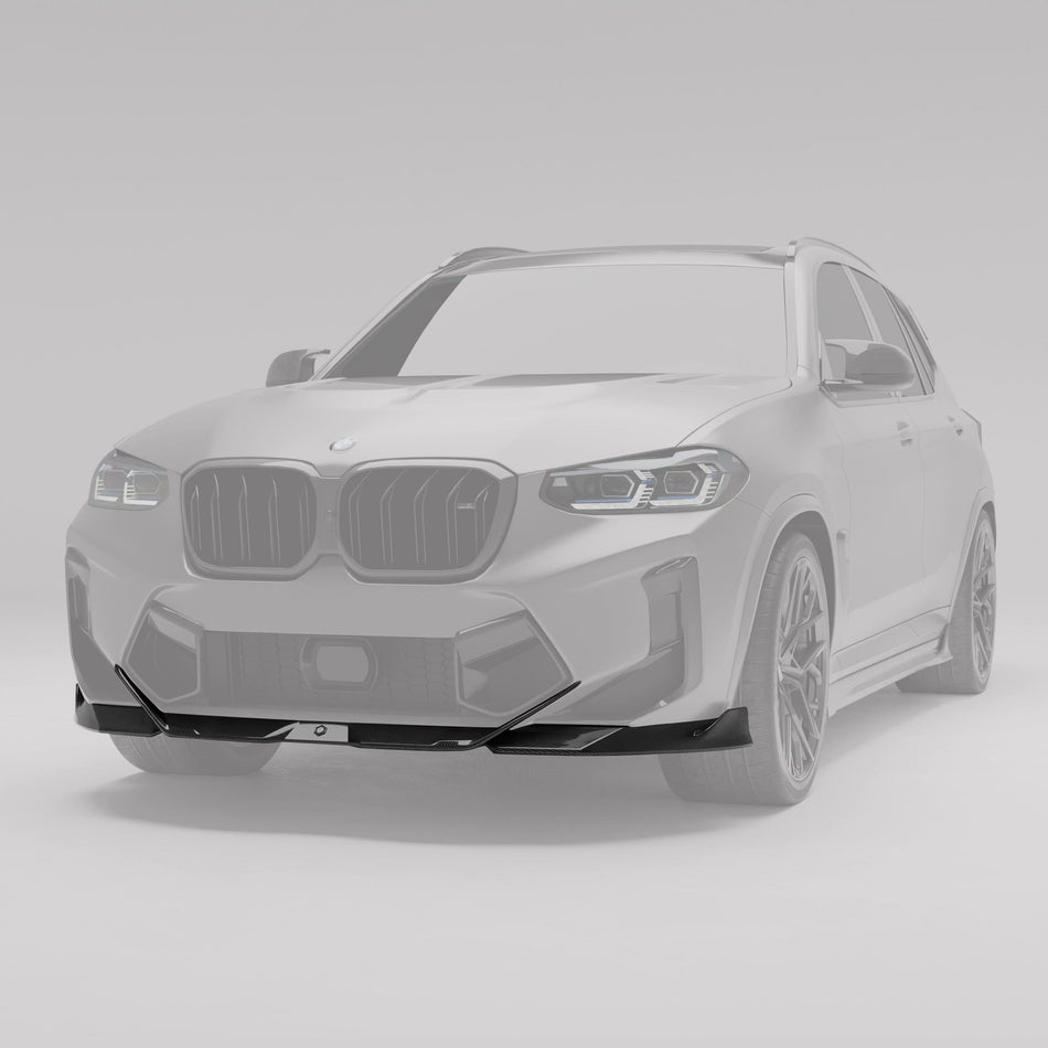 Revozport Front Lip BMW X3M F97 LCI Carbon Fiber Front Lip