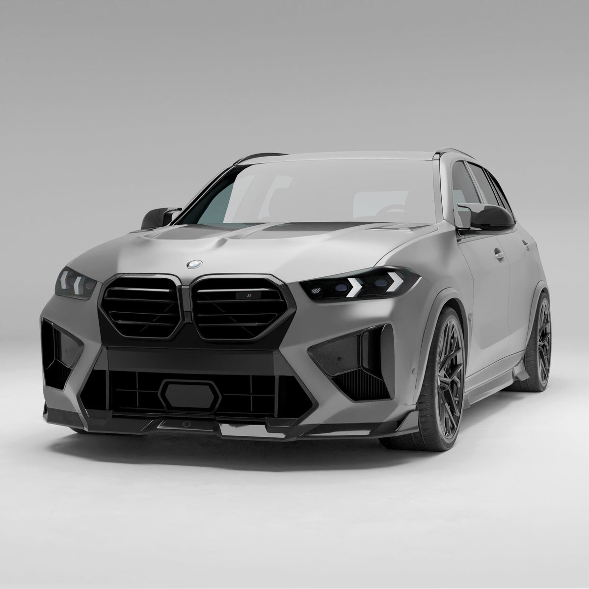 Revozport Front Lip BMW X5M F95 LCI Carbon Fiber Front Lip