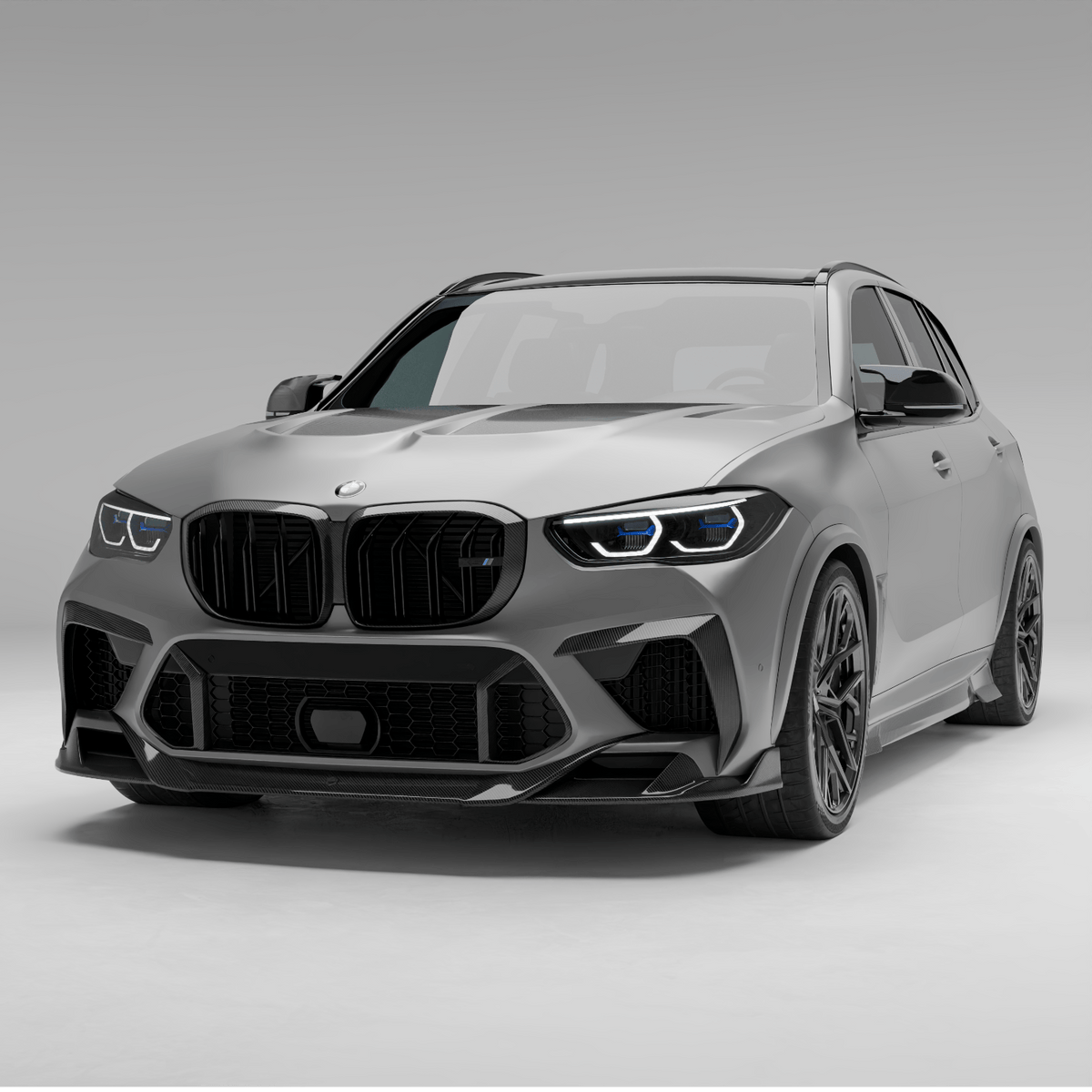 Revozport Front Lip BMW X5M F95 PRE LCI Carbon Fiber Front Lip